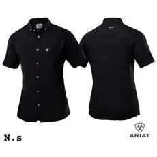 Camisa Masculina Manga Curta Lisa e Xadrez Para Pecuária Rodeio e Vaquejada Cowboy ARIAT