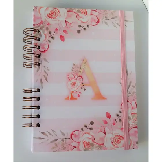 Caderno da gratidão/ Diario da gratidão com alfabeto floral