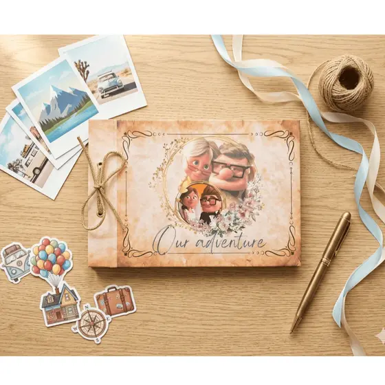 Caderno Livro de fotos Up Altas Aventuras Our Adventure ou My Adventure A5 Lindo d++