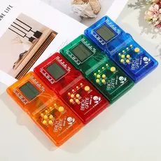 20 Unidades Mini Game Portátil Retro Brick 9999 Transparente ou Colorido