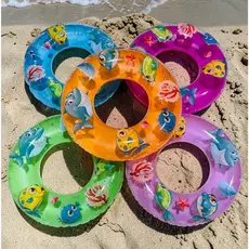 Kit 12 Boia Colorida Redonda 70cm Piscina Praia Cor Sortida