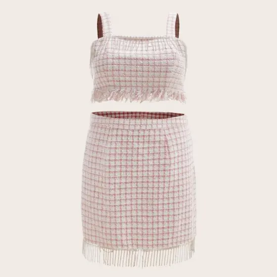 Conjunto Saia e Cropped Feminino Plus Size, Conjunto P/ Mulher Tamanho Grande