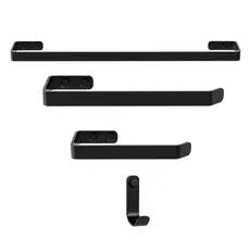 Kit de Banheiro Completo 4 peças de Metal Acessórios banheiro Suportes Porta Toalheiros de Banho