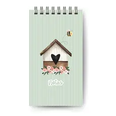 Bloquinho Caderno Slim Tema Jardim  Personalizado - PRODUTO PRÉ-ENCOMENDA