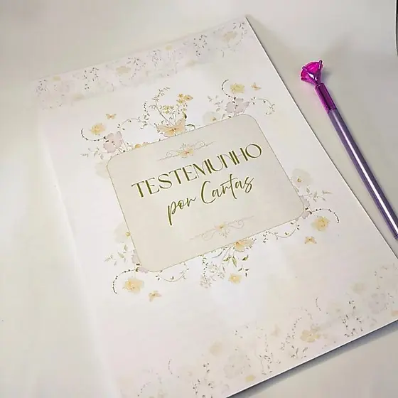 Papel de carta Coleção Encanto Com ou sem Tema Folhetos Novos 50 folhas