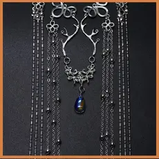[BG] Joias De Cabelo Vintage Corrente De Cabeça Brilhante Strass Estilo Chinês Faixa sel Enfeite Gota De Água Decoração