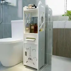 Armário de armazenamento de Multiuso para banheiro Prateleira à prova da água para banheiro Cor Branco