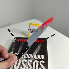Marcador de Livro Criativo em Formato de Faca – Design Exclusivo para Leitura, Presente Perfeito para Amantes de Livros