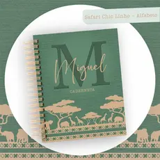 Livros do Bebê  Personalizadso com o nome - Safari Chic Linho - envio imediato