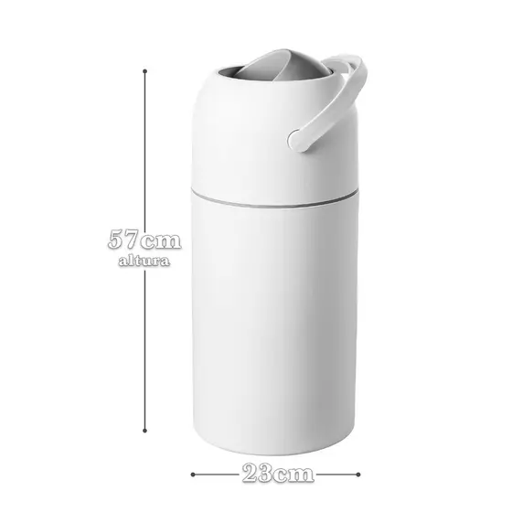 NOVIDADE -15 LITROS - Lixeira 3 em 1 Antiodor Baby Mel para Fraldas, Banheiro, Consultório, Cozinha