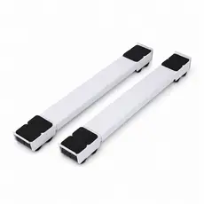 Suporte Universal Alumínio Branco Com Rodinha Para Geladeira Fogão Máquina de Lavar Até 200kg