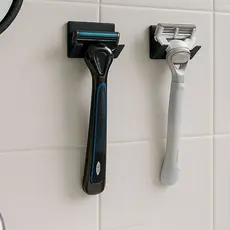 Suporte de Lâmina de Barbear Adesivo Moderno Masculino Feminino Banheiro Gancho Organizador Conjunto