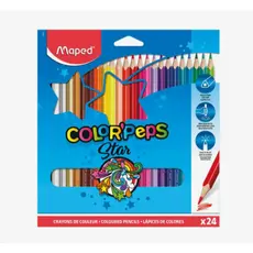 Estojo 24 Lápis De Cor Colorpeps Infantil Cores Vibrantes