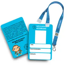 Cordão De Identificação Acessibilidade + Crachá