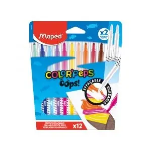 Canetinha Hidrografica Apagavel Oops 10 Cores Maped