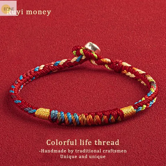 ooo Handmade Tibetan Bracelet Colorful Thread Lucky Rope Bracelet  Red Thread Bracelets uuu