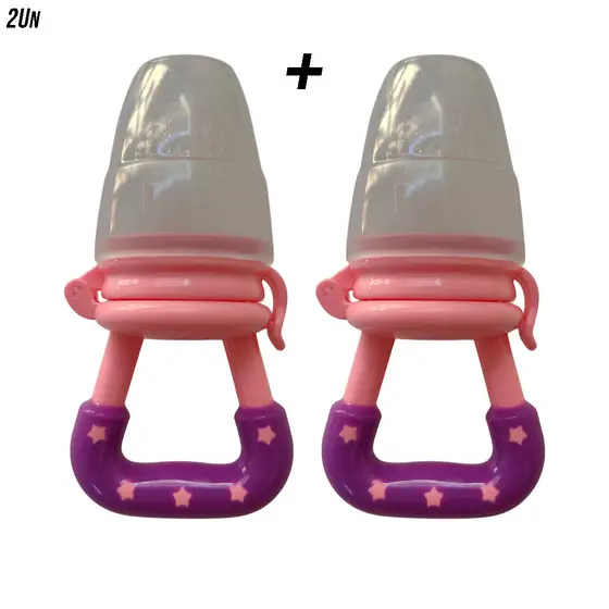 Kit 1 a 2 Chupeta De Silicone Alimentador Para Frutas E Legumes