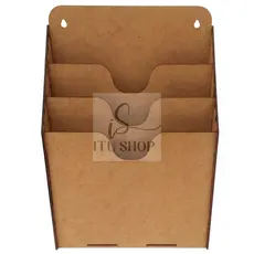 Porta Prontuario e Documentos A4/ organizador para folhas sulfite A4 Com 3 Baias Em Mdf