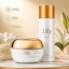 Body Splash Liilily e Creme Hidratante Feminino | Compre Individual ou Kit Completo