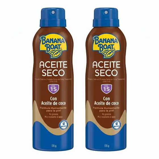 Kit com 2 bronzeador spray banana boat 15FPS 170g cada