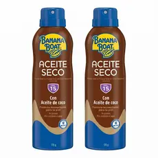 Kit com 2 bronzeador spray banana boat 15FPS 170g cada