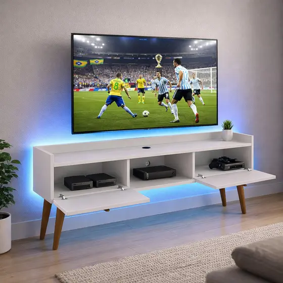 RACK SUSPENSO VEGAS / RACK COM PÉS MIAMI – MODERNO, FUNCIONAL E IDEAL PARA OTIMIZAR SEU ESPAÇO!