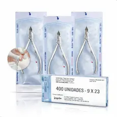 Kit 400 unidades Envelope Esterilização Alicate  Cuticula Autoclave 9x23 cm Manicure Pedicure