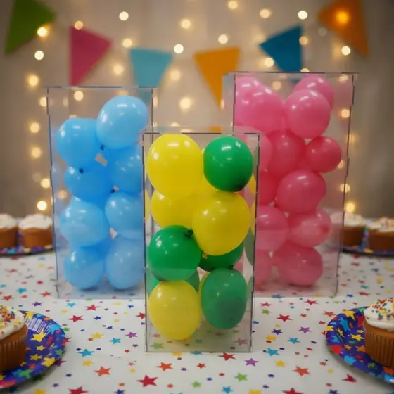 Super kit de 5 Cubos Transparente Desmontável