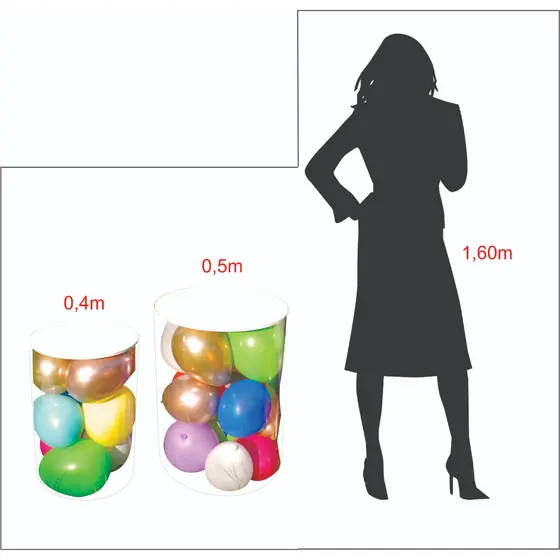 Dupla de Cilindros Kit Com 2 50cm e 40cm Altura Tampa Branca MDF Decoração Festa Evento Qualidade