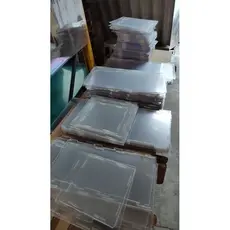 PEÇA DE REPOSIÇÃO (parte de peça) - Cubo Transparente modelo tampa com fenda Loja Ecowood mesa Transparente
