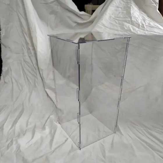 cubo cilindro quadrado transparente desmontável 50cm de altura Festa Resistente Decorativo 20KG