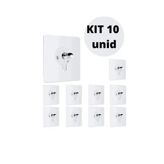 Kit 10 Parafusos Adesivo Facil Instalação Sem Furos Multiuso