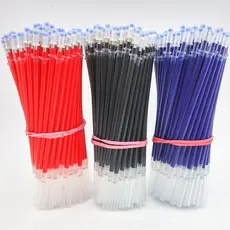 20 Pçs/set De Recargas De Caneta gel 0.5mm Preto Azul Vermelho Escola Escritório Papelaria