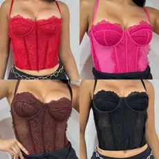 Corselet Corsele Cropped Top Cinderela diversas cores Moda Verão Moda Balada