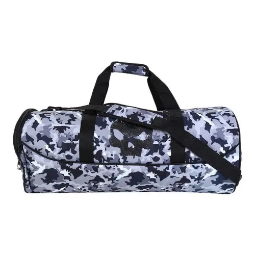 Bolsa Sacola Viagem Clio Black Skull - Oficial - Cinza Preto Camuflado