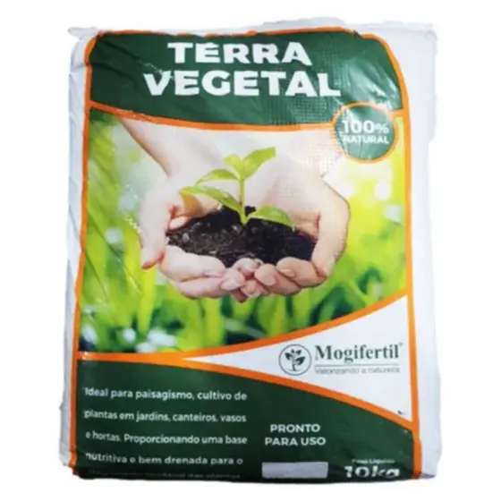 Terra Vegetal 10kg Adubada Mogifertil.