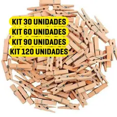 Kit 240/120/90/60/30 Mini Prendedor Para Fotos Pregador Madeira 2,5Cm Varal Mural Memory Board Tags Drinks Mini Grampo