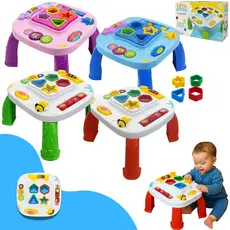 Mesinha Didática Infantil Educativa Divertida Brinquedo Crianças Educacional Bebê Atividades Montar Interativa Sensorial
