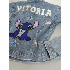 Jaqueta Jeans Stitch Personalizada com nome