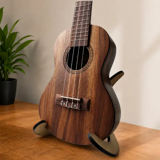 Suporte De Chão Para Ukulele Em Mdf Corte Laser Cavaquinho  Decorativo Quarto Sala Enfeite