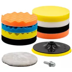Kit Polimento 5 Polegadas Furadeira Adaptador Pad M14 11pçs