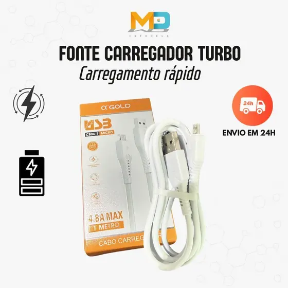Cabo USB Micro Original A´Gold