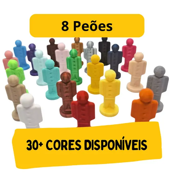Kit Jogo DETETIVE - Humanos Estilo Estrela - Tabuleiro - Board Games - 8 Unidades