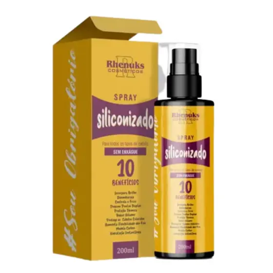 Spray Finalizador Siliconizado Sem Enxágue 10 Benefícios