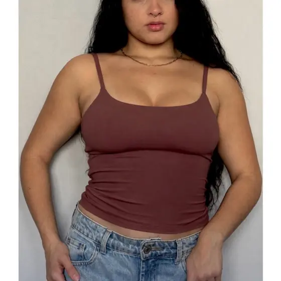 Regata Cropped Costas Abertas Feminina Blusinha Regata Cropped Alcinha Costas Abertas Feminina Blusinha Top Tube Poliami