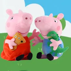PELÚCIA  MUSICAL FAMÍLIA PEPPA PIG | PEPPA, GEORGE, PAPAI E MAMÃE PIG