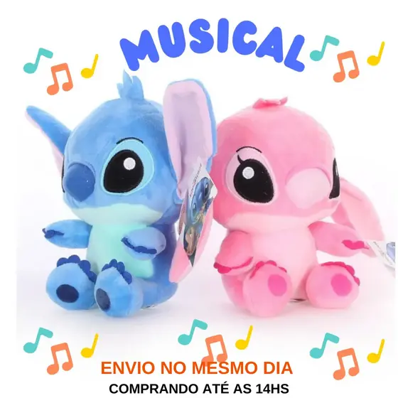 Pelúcia Lilo E Stitch Original 20cm Com Ventosa Urso de pelúcia Disney Brinquedo de Pelúcia