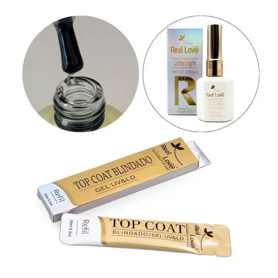 REAL LOVE LIGHT REFIL TOP COAT BLINDADO