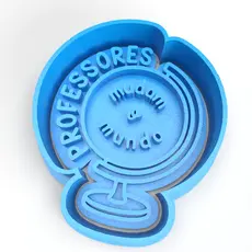 Cortador de Biscoito Dia dos Professores  - Professores Mudam o Mundo Molde Biscuit Pasta Americana