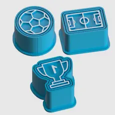 Kit 3 Ejetores De Brigadeiro Futebol Para Docinhos De Festa Confeitaria Moldes